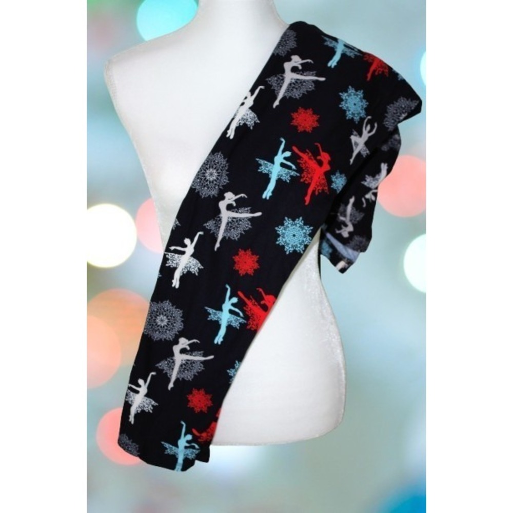 Women Plus Ballet Ballerina Nutcracker Dance Leggings TC Fits sizes 12-18
